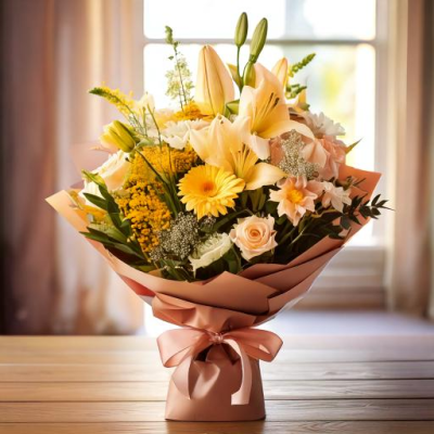 Summer Sky - Sunny selection of seasonal favourites, beautifully hand tied and gift wrapped, aqua packed for an instant display..

Hand delivered with gift card, flower food, and care instructions.