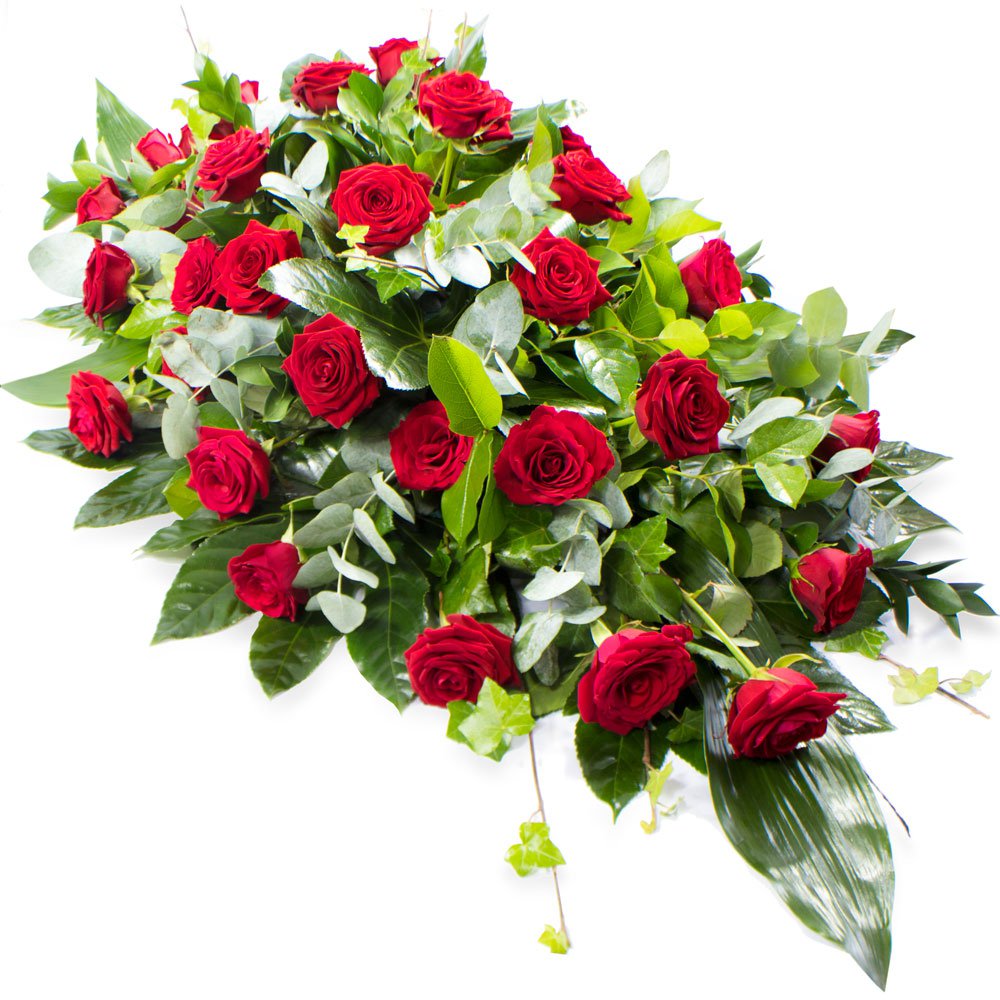Red Rose Funeral Spray